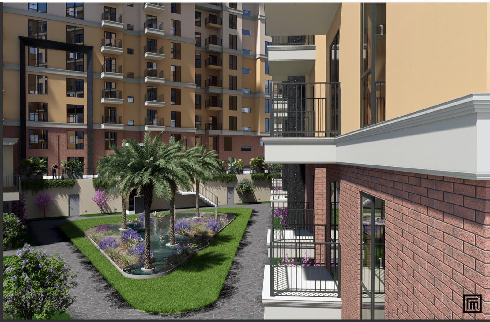 Estekent - İç Avlu ve Peyzaj